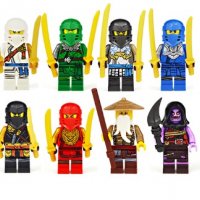 8 фигурки за Лего конструктор Ninjago Нинджаго за игра и украса на торта пластмасови , снимка 4 - Фигурки - 22690810