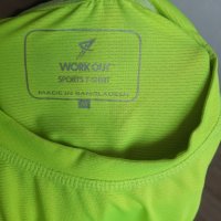 Мъжка спортна тениска-"WORK OUT SPORTS", снимка 2 - Спортни дрехи, екипи - 43696249