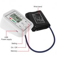 Цифров апарат за измерване на кръвно налягане и пулс над лакатя., снимка 3 - Други - 32885024