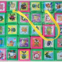 Пластмасови кубчета с картинки и думи - 30, снимка 1 - Игри и пъзели - 27089941
