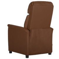 Електрически масажен наклоняем стол, кафяв, изкуствена кожа, снимка 6 - Масажори - 43785406