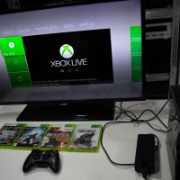 Xbox 360 Slim 200 gb Хард диск и Игри , снимка 1 - Xbox конзоли - 43484534