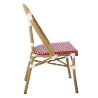 Стол трапезен PARIS Chair Alu Walnut/Wicker , снимка 7 - Столове - 44057663