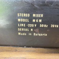 STEREO MIXER M6M, снимка 2 - Ресийвъри, усилватели, смесителни пултове - 43662184