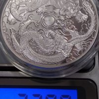 1 долар Австралия 2018 тигър и дракон, снимка 3 - Нумизматика и бонистика - 36785233