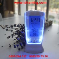 Настолен LED часовник с термометър - 510, снимка 10 - Други стоки за дома - 26981847