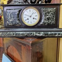 Страхотен антикварен френски каминен часовник , снимка 3 - Антикварни и старинни предмети - 39965670
