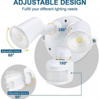 Amazon двоен водоустойчив LED прожектор със сензор, снимка 2 - Външни лампи - 40075514