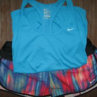 Потник и шорти NIKE   дамски,Л-ХЛ, снимка 1 - Спортни екипи - 32611332