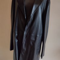 Мъжко елегантно кожено палто / дълго сако Kenzo Homme, снимка 7 - Якета - 34870823