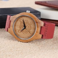 Мъжки часовник 005, дървен корпус, снимка 2 - Мъжки - 28267251