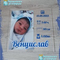 Бебешка визитка със снимка, акрилен плексиглас, снимка 8 - Други - 31934827