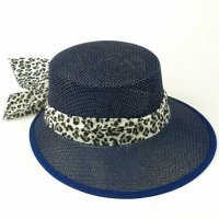 Дамска сламена шапка с Периферия и панделка от копринено шалче , снимка 5 - Шапки - 28047938