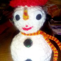 Ръчно плетен Снежни човеци, снимка 3 - Декорация за дома - 38775790
