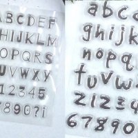 Главни или малки Латиница букви и числа азбука силиконов гумен печат бисквитки фондан Scrapbooking, снимка 1 - Други - 27497163