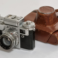 Киев-4 от 1963-та - стар съветски телеметричен фотоапарат , снимка 1 - Антикварни и старинни предмети - 44866969
