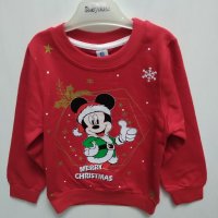 Намалена! Нова детска Коледна блуза Мики, снимка 1 - Детски Блузи и туники - 43034168