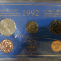 Швеция 1992 - Комплектен сет , 5 монети, снимка 1 - Нумизматика и бонистика - 37791570