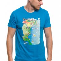 Нова мъжка синя тениска с трансферен печат Черно море - България, снимка 8 - Тениски - 28222259