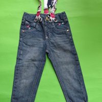 Английски детски дънки с тиранти-MINOTI , снимка 1 - Детски панталони и дънки - 39703858