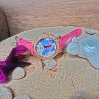 Стилен дамски часовник за любителите на пеперуди, снимка 2 - Дамски - 43186641