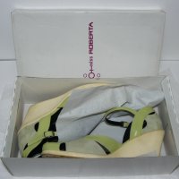 Roberta обувки, платформа 7см, светло зелен естествен велур – 37 номер, 24.5см, снимка 11 - Дамски ежедневни обувки - 28761721