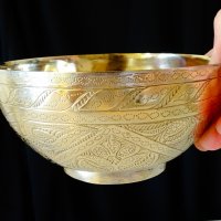 Персийска бронзова бонбониера,купа с тугри. , снимка 3 - Антикварни и старинни предмети - 28418110