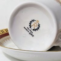 Колекционерска порцеланова чаша с чинийка Reichenbach Germany., снимка 4 - Чаши - 43875957