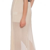 TFNC London Нова дълга рокля без ръкав с пайети шампанско , снимка 4 - Рокли - 28788476