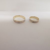 Златни брачни халки чифт , снимка 2 - Пръстени - 43676223