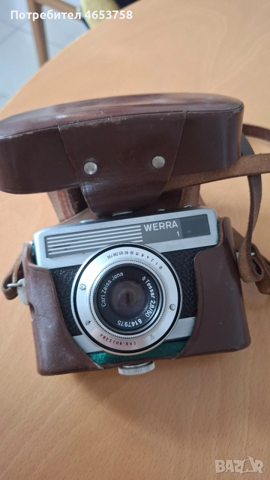 Стар механичен фотоапарат - WERRA 1 - 1955г. - Made in GDR , снимка 1