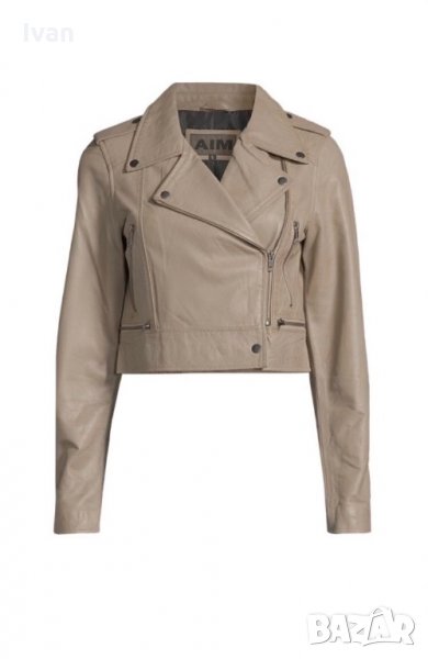 Яке от естествена кожа AIM, снимка 1