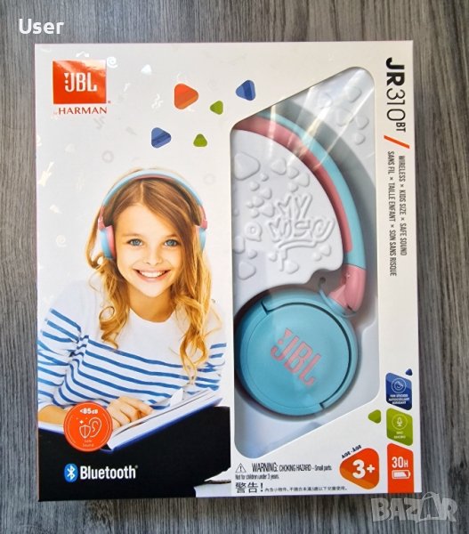 JBL JR310BT Bluetooth слушалки , снимка 1