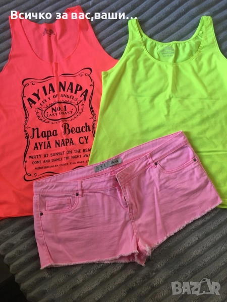 Два потника и къси панталонки-15лв., снимка 1