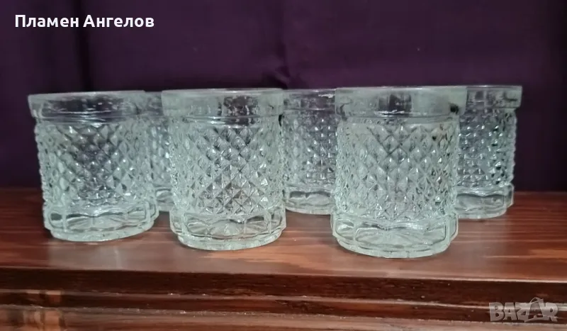Стъклени чаши за алкохол 6 броя, снимка 1