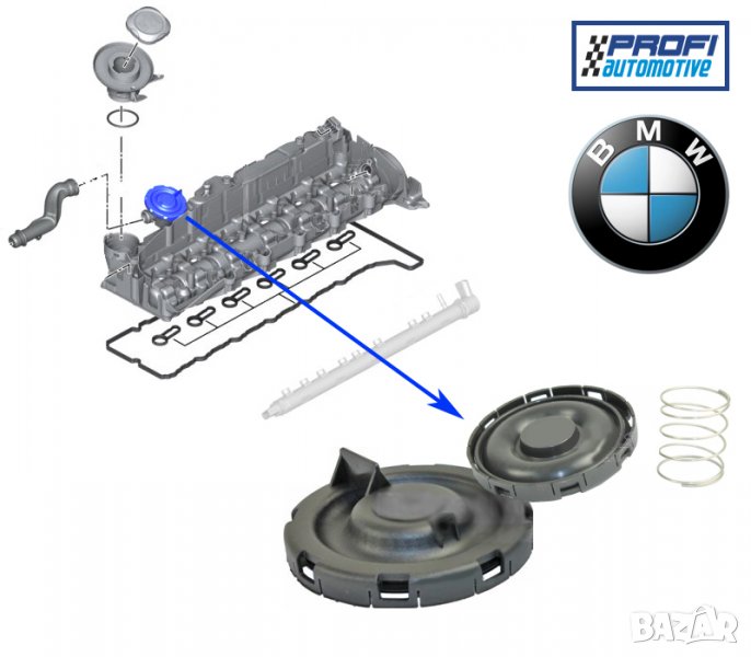 МЕМБРАНА / КЛАПАН КАРТЕРНА ВЕНТИЛАЦИЯ BMW 525D / 325D, снимка 1