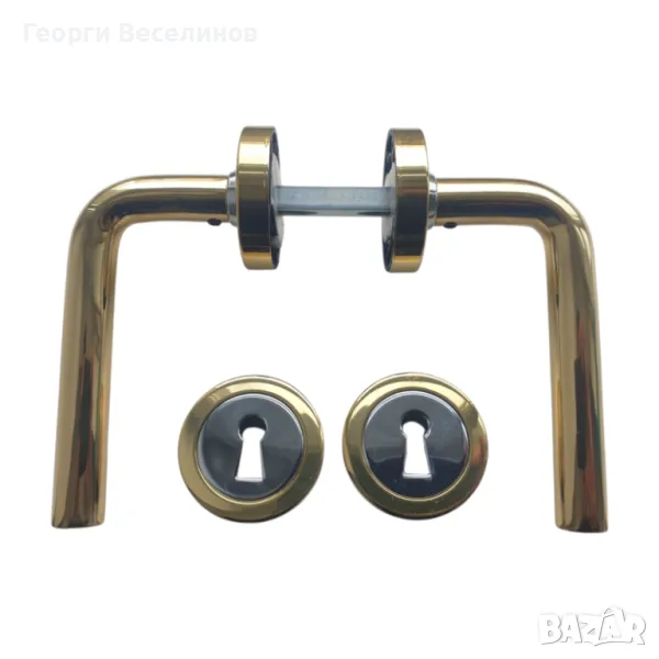 Дръжка за входна врата, Linea Bertomani, жълта, снимка 1