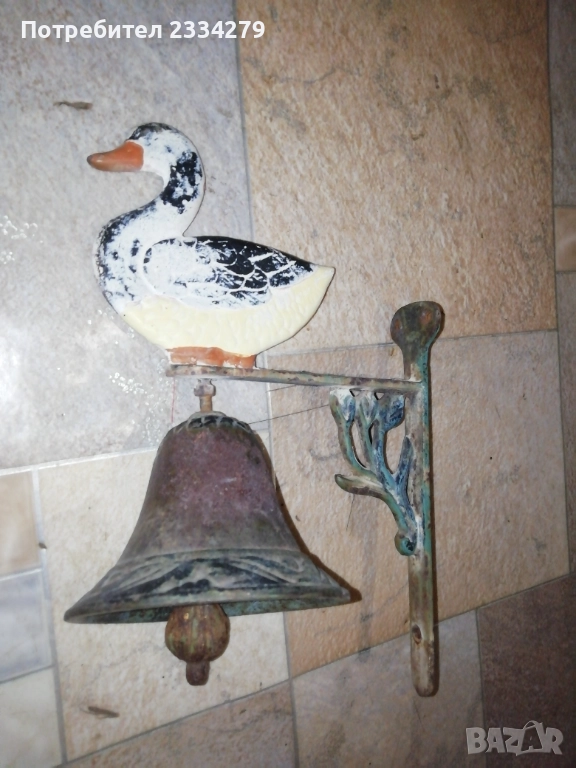 Стари камбани за входна врата, бесетка, двор и, заведение. , снимка 1