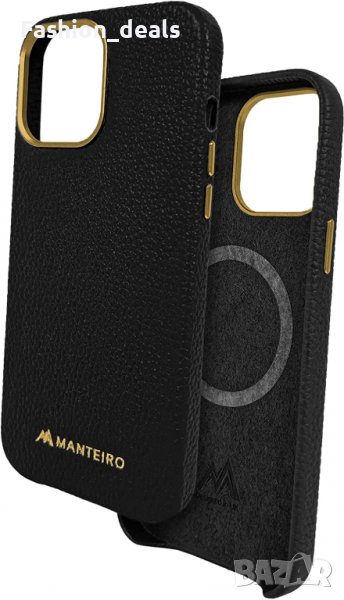 Нов Защитен кожен черен калъф кейс гръб за телефон iPhone 13 Pro 6.1 инча Айфон Защита, снимка 1