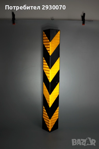 Светлоотразителен ъглов протектор, гума, 80 см, ASED, снимка 1