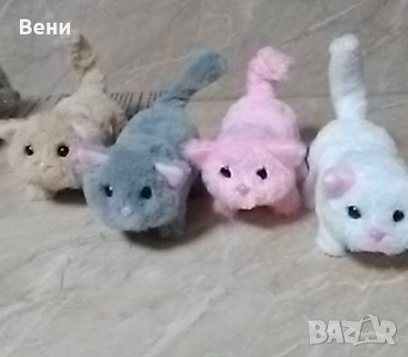 Забавно, интерактивно, плюшено коте, снимка 1