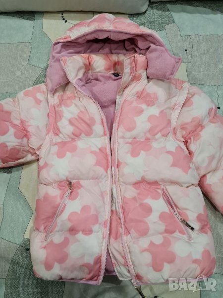 Зимно яке в розово и бяло, снимка 1
