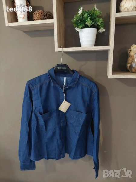 намаление нова дънкова риза, снимка 1