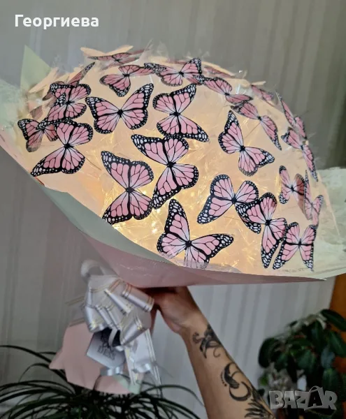 💐✨️ Светещи, ръчно изработени букети "DESS"🦋✨️🎁, снимка 1