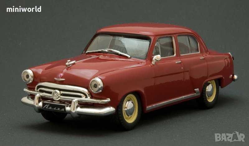 ГАЗ М21 Волга със звездата 1956 - мащаб 1:43 на DeAgostini моделът е PVC дисплей-кейс, снимка 1