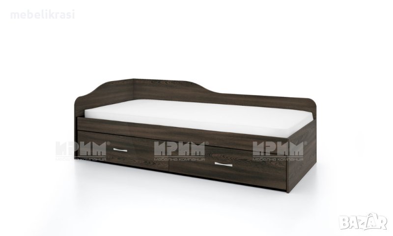 легло  с 2 табли и чекмеджета за матрак с размери 90/200 см.сити 2023 , снимка 1