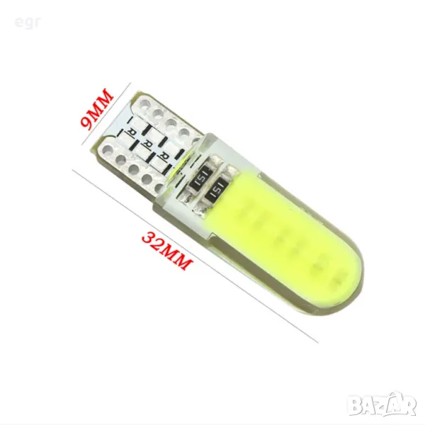 LED Диодни крушки T10 W5W за купе, номера, габарит ..., снимка 1