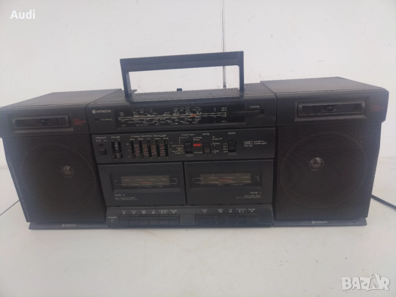 Двукасетъчен радио касетофон HITACHI  TRK-W530E, снимка 1