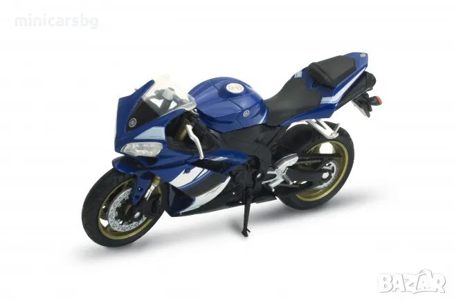1:18 Метални мотори: 2008 YAMAHA YZF-R1 - Welly, снимка 1