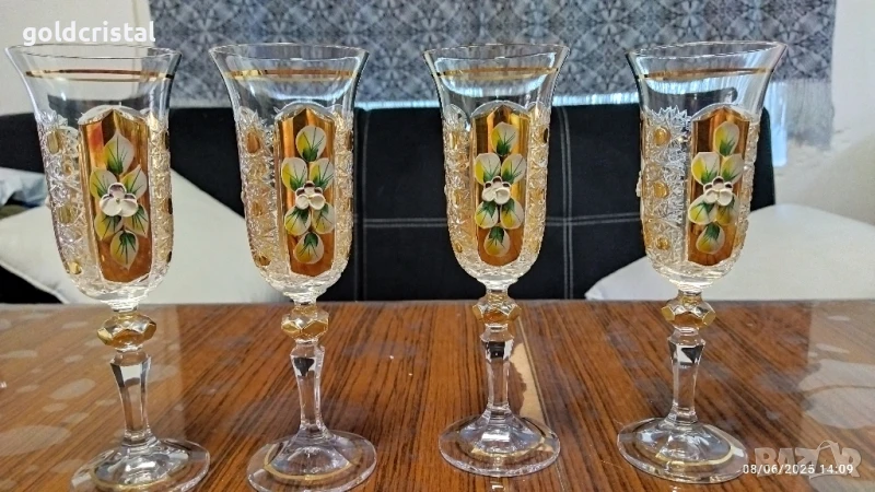 кристални чаши Бохемия , снимка 1